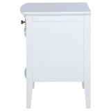 Bexhill White 1-Drawer Nightstand by Coaster at Eve Furniture