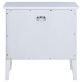 Bexhill White 1-Drawer Nightstand by Coaster at Eve Furniture