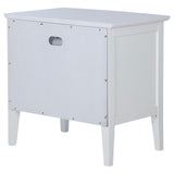 Bexhill White 1-Drawer Nightstand by Coaster at Eve Furniture