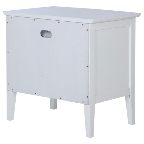 Bexhill White 1-Drawer Nightstand by Coaster at Eve Furniture