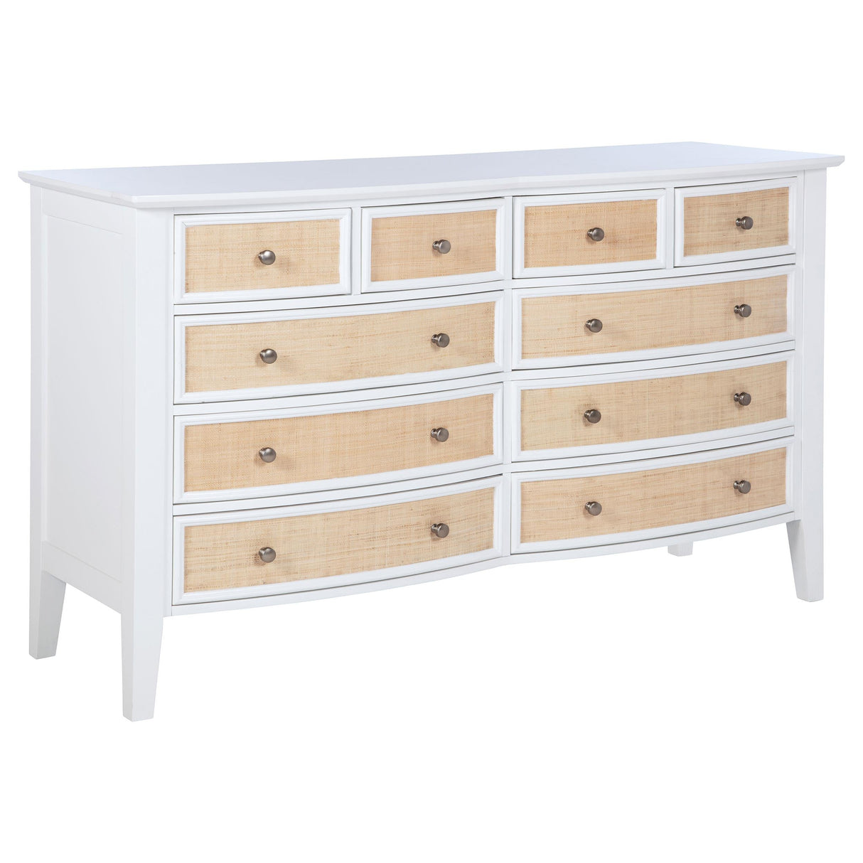 Bexhill White 10-Drawer Dresser by Coaster at Eve Furniture