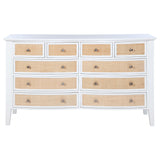 Bexhill White 10-Drawer Dresser by Coaster at Eve Furniture