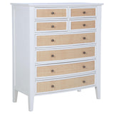 Bexhill 8-drawer Chest of Drawers White by Coaster at Eve Furniture