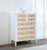 Bexhill 8-drawer Chest of Drawers White by Coaster at Eve Furniture