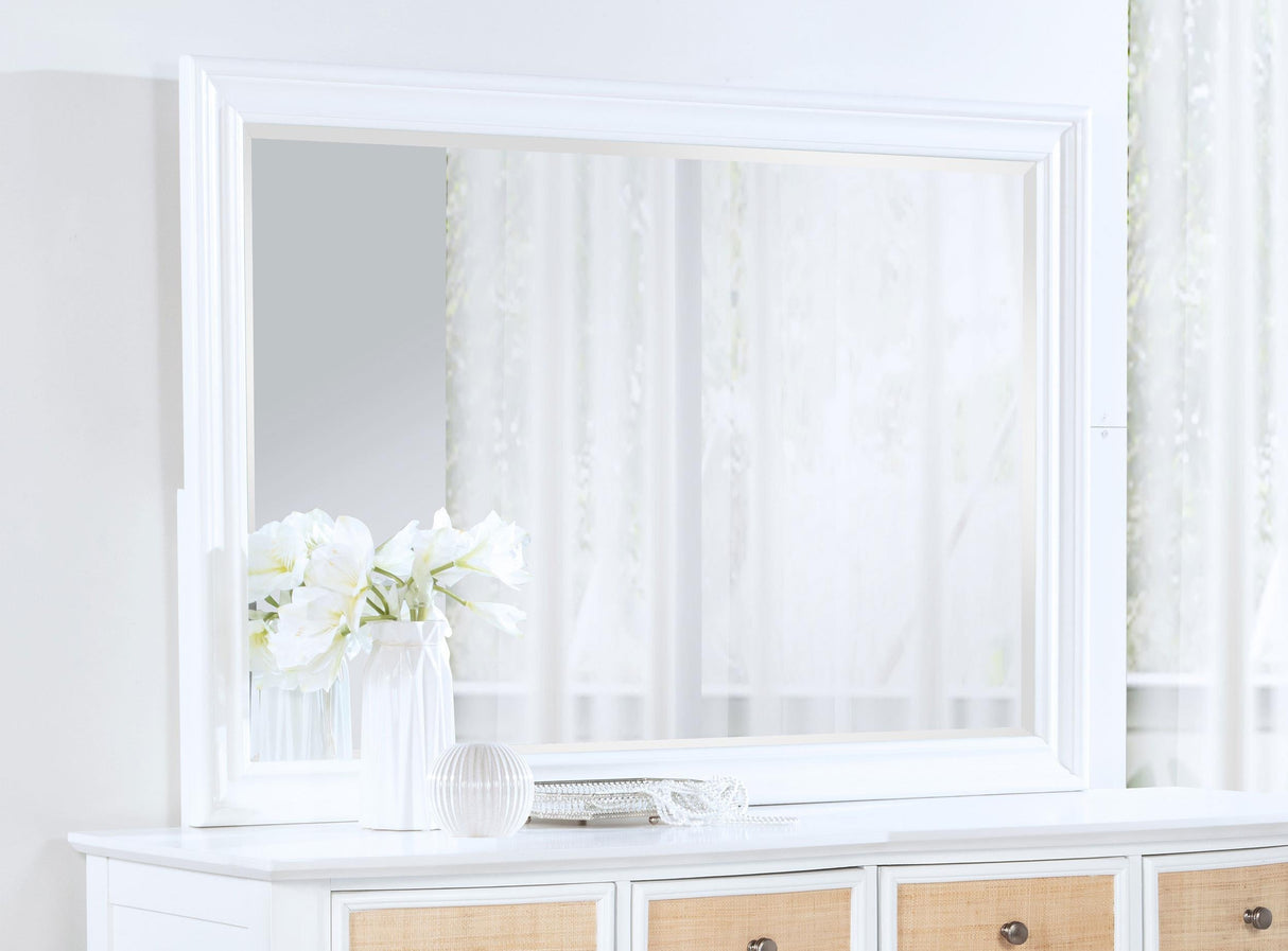 Bexhill White Dresser Mirror by Coaster at Eve Furniture