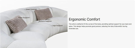 Big White Cloud White Sectional by New Era Innovations at Eve Furniture