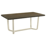 Biloxi Grayish Brown Rectangular Wood Dining Table by Coaster at Eve Furniture