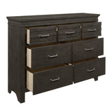 Blaire Farm Charcoal Gray Panel Bedroom Set by Homelegance at Eve Furniture