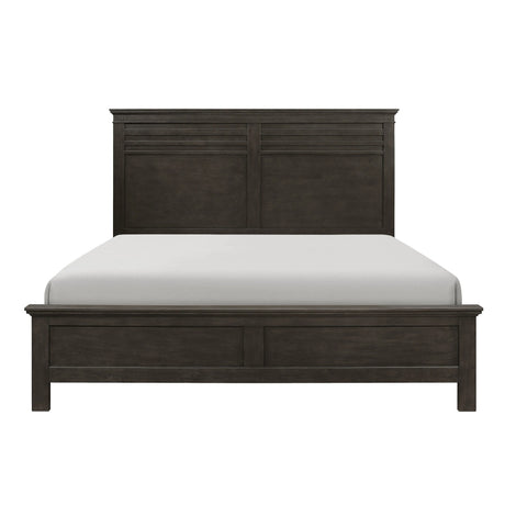 Blaire Farm Charcoal Gray Queen Panel Bed by Homelegance at Eve Furniture