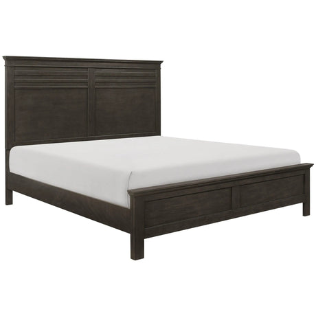 Blaire Farm Charcoal Gray Queen Panel Bed by Homelegance at Eve Furniture