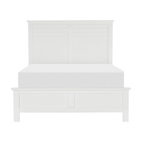 Blaire Farm White Queen Panel Bed by Homelegance at Eve Furniture