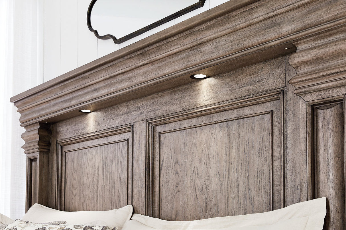 Blairhurst Light Grayish Brown Queen Panel Bed by Ashley at Eve Furniture