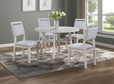 Blanche Gray Round Dining Table by Crown Mark at Eve Furniture