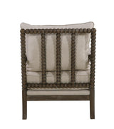 Blanchett Oatmeal/Natural Cushion Back Accent Chair by Coaster at Eve Furniture