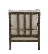 Blanchett Oatmeal/Natural Cushion Back Accent Chair by Coaster at Eve Furniture