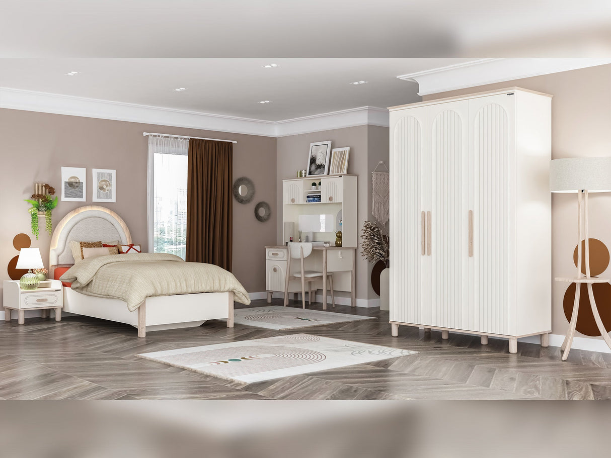 Bohemsoft 3 Door Wardrobe by Furnia at Eve Furniture