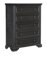 Bolingbrook Wire-Brushed Charcoal Storage Platform Bedroom Set by Homelegance at Eve Furniture
