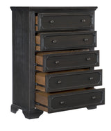 Bolingbrook Wire-Brushed Charcoal Storage Platform Bedroom Set by Homelegance at Eve Furniture