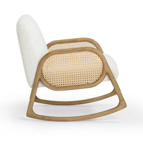 Bonney Cream Performance Fabric Rocking Chair by TOV Furniture at Eve Furniture