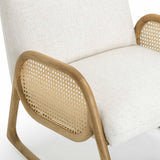 Bonney Cream Performance Fabric Rocking Chair by TOV Furniture at Eve Furniture