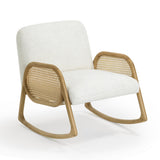 Bonney Cream Performance Fabric Rocking Chair by TOV Furniture at Eve Furniture