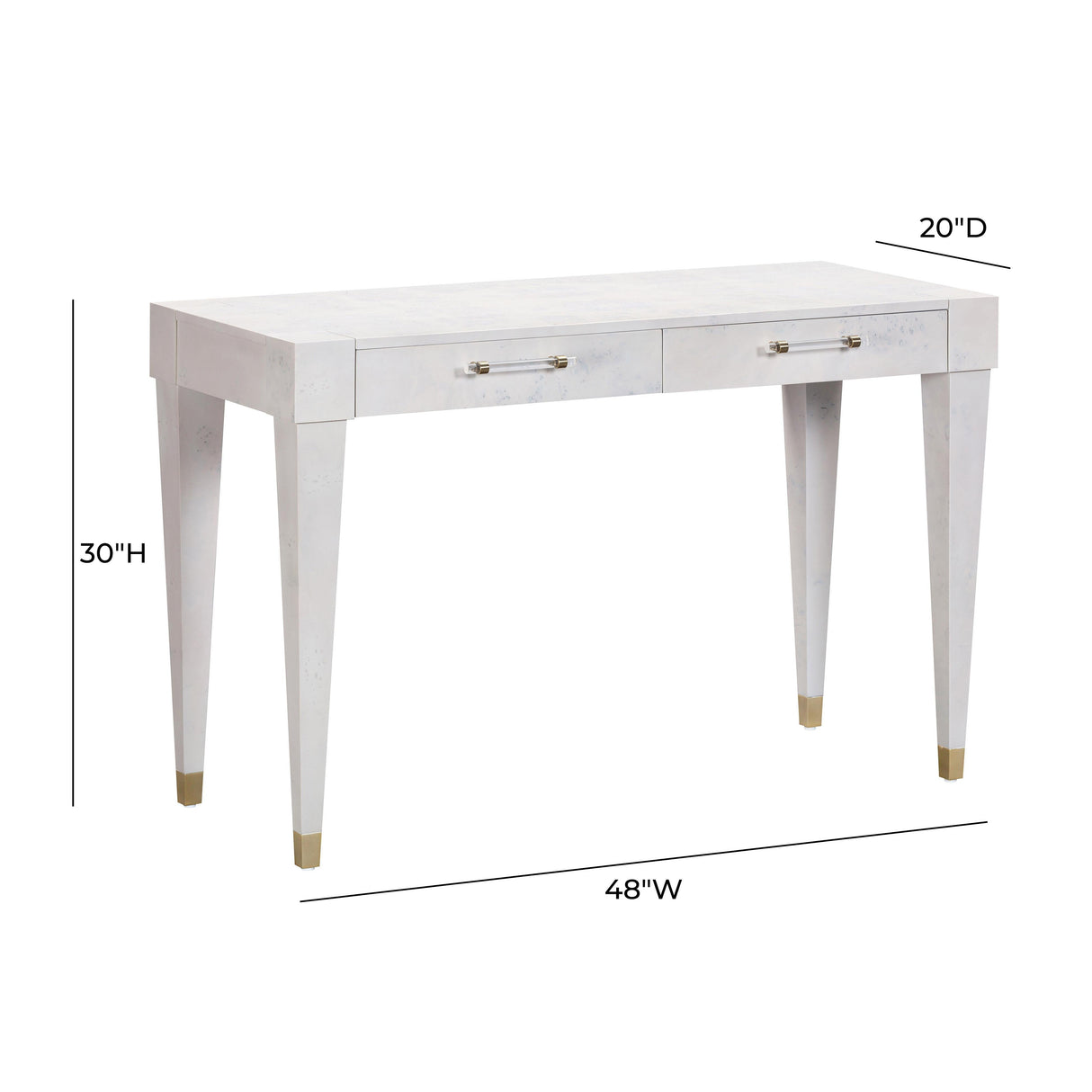 Brandyss Burl Work Desk by TOV Furniture at Eve Furniture