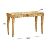 Brandyss Burl Work Desk by TOV Furniture at Eve Furniture