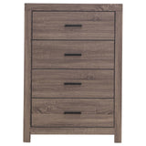 Brantford Barrel Oak 4-Drawer Chest by Coaster at Eve Furniture