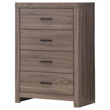 Brantford Barrel Oak 4-Drawer Chest by Coaster at Eve Furniture