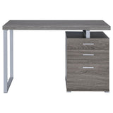 Brennan Weathered Gray 3-Drawer Office Desk by Coaster at Eve Furniture
