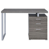 Brennan Weathered Gray 3-Drawer Office Desk by Coaster at Eve Furniture