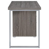 Brennan Weathered Gray 3-Drawer Office Desk by Coaster at Eve Furniture
