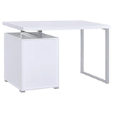 Brennan White 3-Drawer Office Desk by Coaster at Eve Furniture