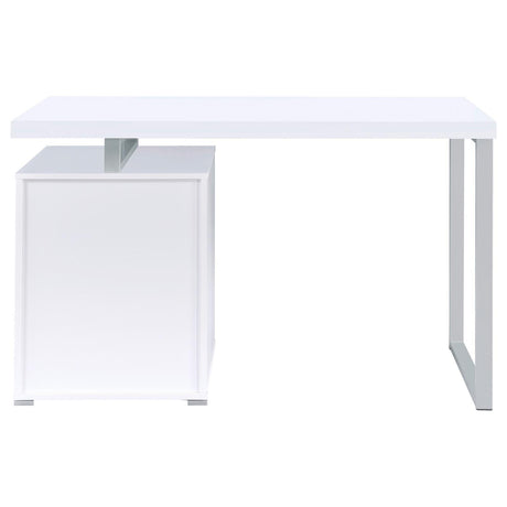 Brennan White 3-Drawer Office Desk by Coaster at Eve Furniture