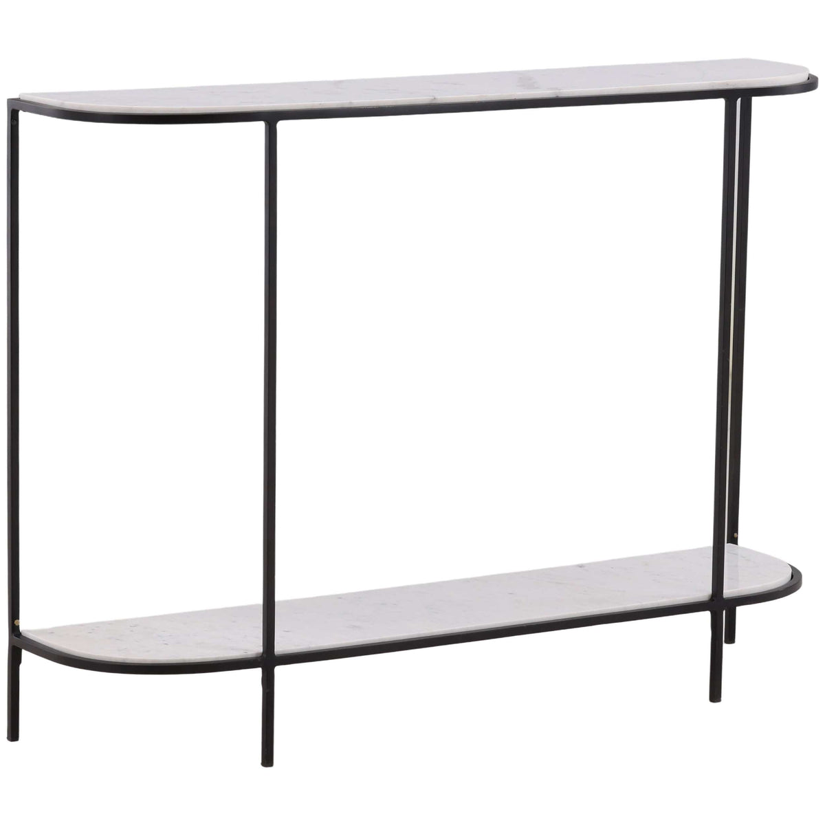 Brian Console Table, White by Dovetail at Eve Furniture