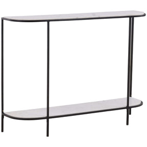 Brian Console Table, White by Dovetail at Eve Furniture