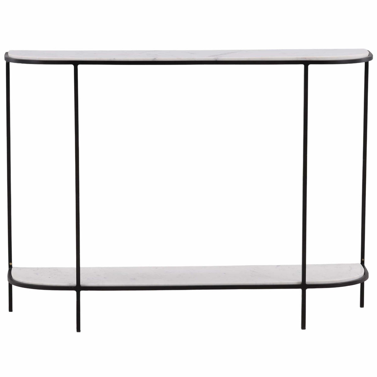 Brian Console Table, White by Dovetail at Eve Furniture