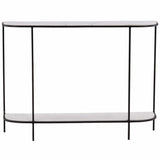 Brian Console Table, White by Dovetail at Eve Furniture