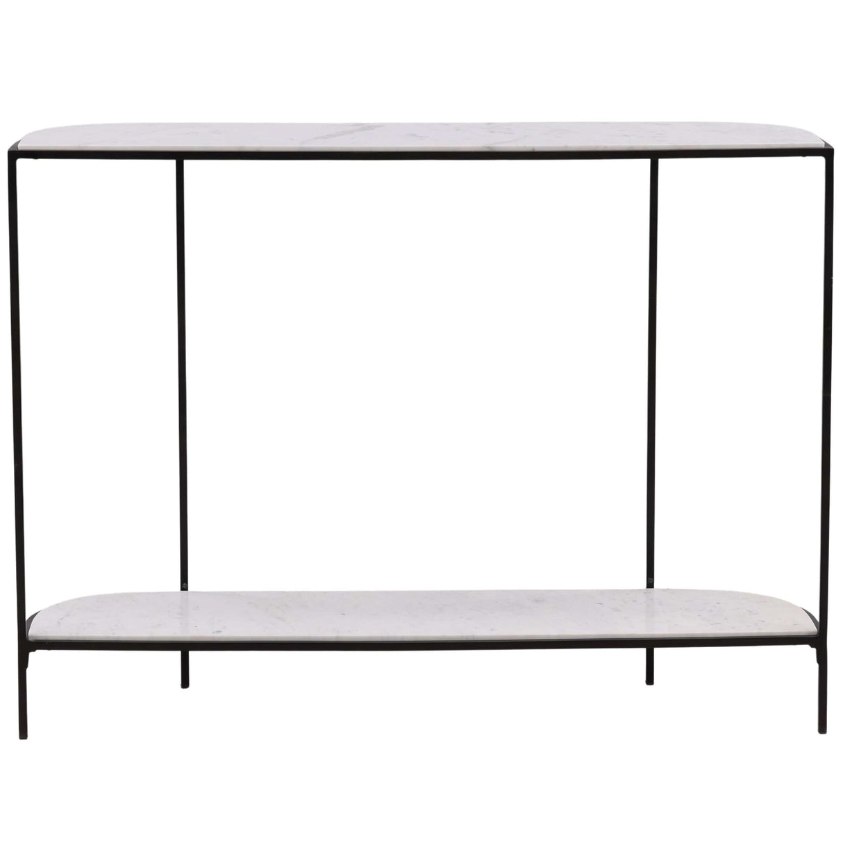 Brian Console Table, White by Dovetail at Eve Furniture