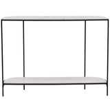 Brian Console Table, White by Dovetail at Eve Furniture