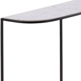 Brian Console Table, White by Dovetail at Eve Furniture