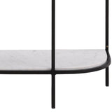Brian Console Table, White by Dovetail at Eve Furniture