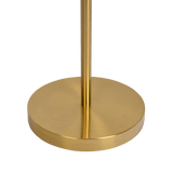 Brilliance Modern Gold Brush Floor Lamp, Opal Glass Shades and Round Metal Base by Ashcroft Imports at Eve Furniture