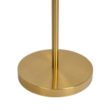 Brilliance Modern Gold Brush Floor Lamp, Opal Glass Shades and Round Metal Base by Ashcroft Furniture at Eve Furniture