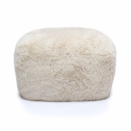 Britt Vegan Shearling Ottoman by TOV Furniture at Eve Furniture
