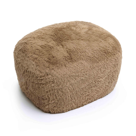 Britt Vegan Shearling Ottoman by TOV Furniture at Eve Furniture
