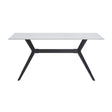 Brixley Black Faux Marble-Top Dining Table by Homelegance at Eve Furniture