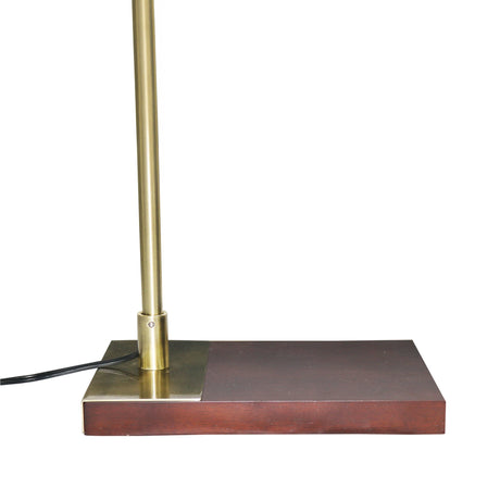 Brizo Bamboo Lampshade Floor Lamp Dark brown and Bronze by Ashcroft Imports at Eve Furniture