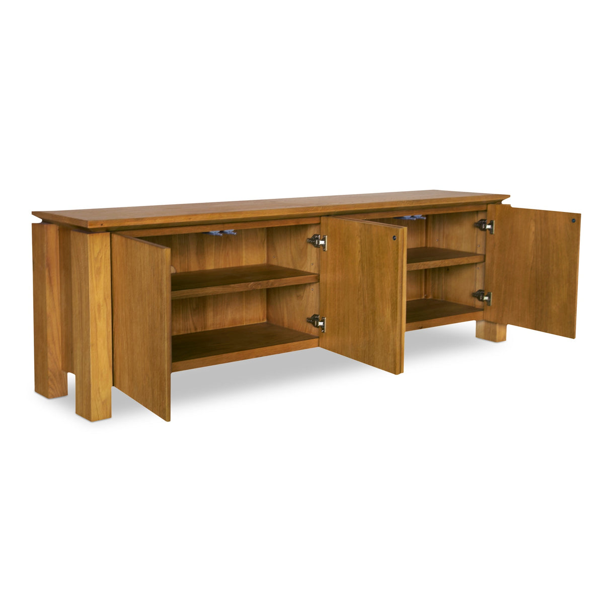 Brook Country Oak Media Unit by Moe's Home at Eve Furniture