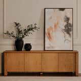 Brook Country Oak Media Unit by Moe's Home at Eve Furniture
